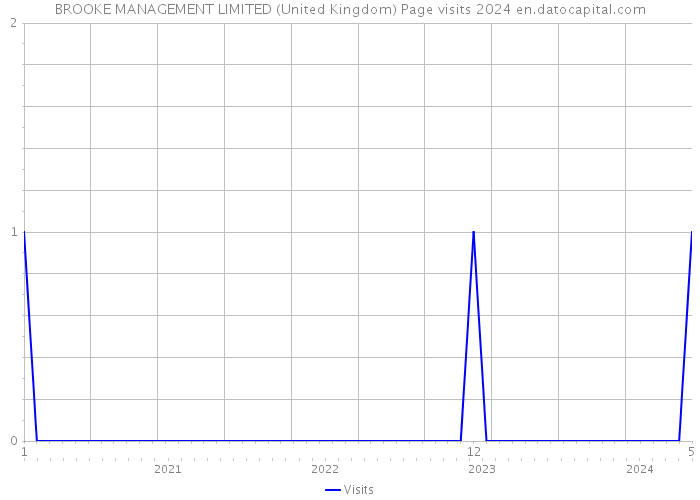 BROOKE MANAGEMENT LIMITED (United Kingdom) Page visits 2024 