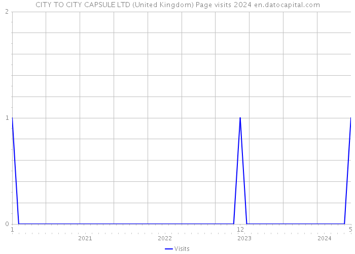 CITY TO CITY CAPSULE LTD (United Kingdom) Page visits 2024 