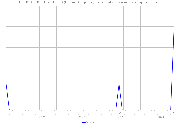 HONG KONG CITY UK LTD (United Kingdom) Page visits 2024 