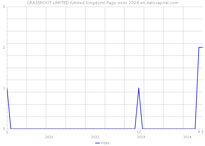 GRASSROOT LIMITED (United Kingdom) Page visits 2024 