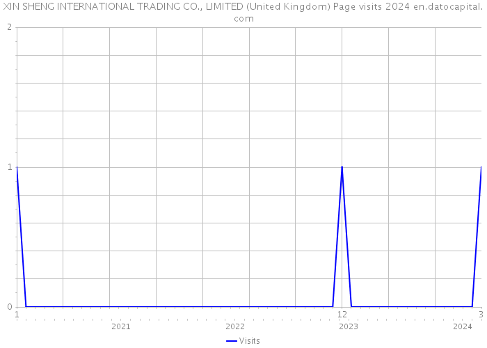 XIN SHENG INTERNATIONAL TRADING CO., LIMITED (United Kingdom) Page visits 2024 