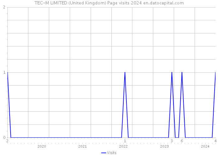 TEC-M LIMITED (United Kingdom) Page visits 2024 
