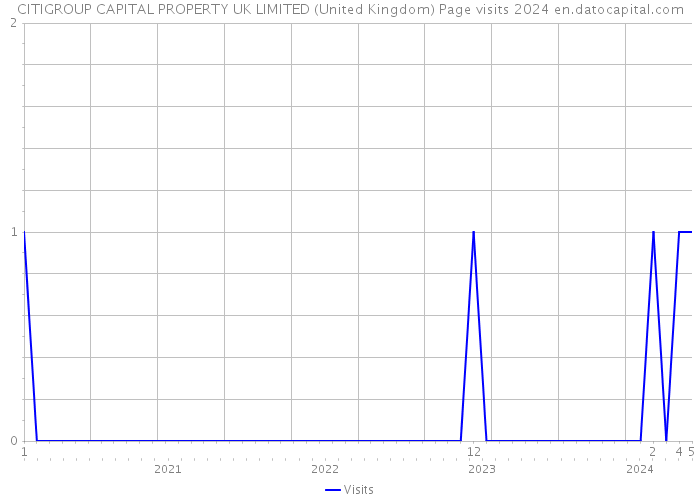 CITIGROUP CAPITAL PROPERTY UK LIMITED (United Kingdom) Page visits 2024 
