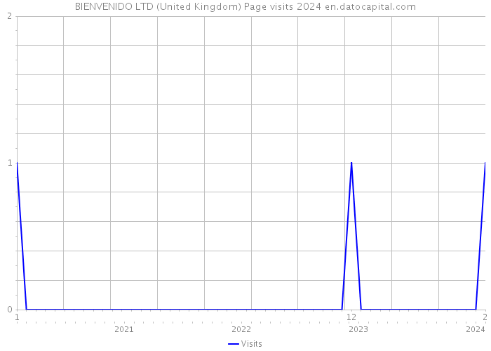 BIENVENIDO LTD (United Kingdom) Page visits 2024 