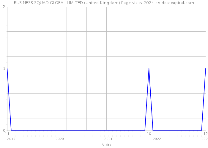 BUSINESS SQUAD GLOBAL LIMITED (United Kingdom) Page visits 2024 