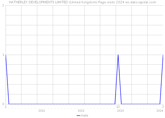 HATHERLEY DEVELOPMENTS LIMITED (United Kingdom) Page visits 2024 