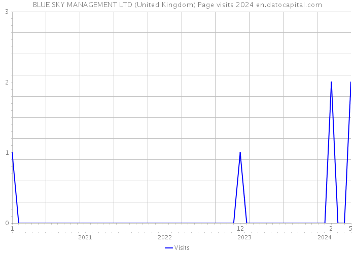BLUE SKY MANAGEMENT LTD (United Kingdom) Page visits 2024 
