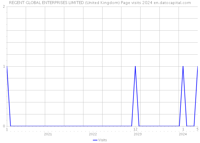 REGENT GLOBAL ENTERPRISES LIMITED (United Kingdom) Page visits 2024 