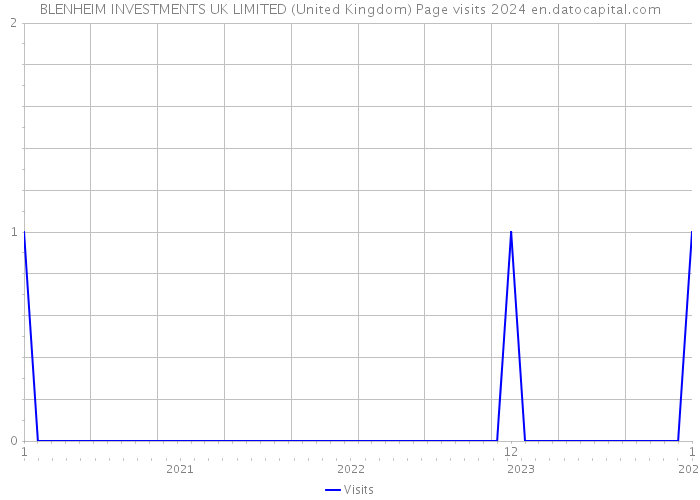 BLENHEIM INVESTMENTS UK LIMITED (United Kingdom) Page visits 2024 