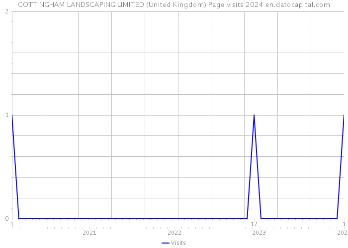 COTTINGHAM LANDSCAPING LIMITED (United Kingdom) Page visits 2024 