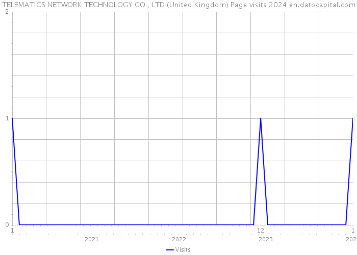 TELEMATICS NETWORK TECHNOLOGY CO., LTD (United Kingdom) Page visits 2024 