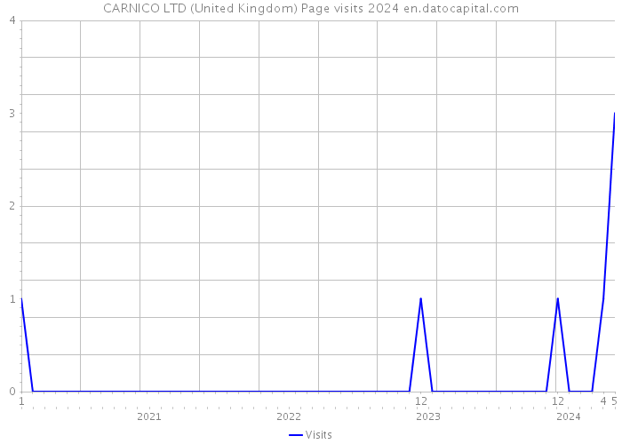 CARNICO LTD (United Kingdom) Page visits 2024 