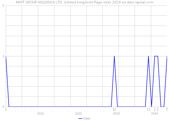 MINT GROUP HOLDINGS LTD. (United Kingdom) Page visits 2024 
