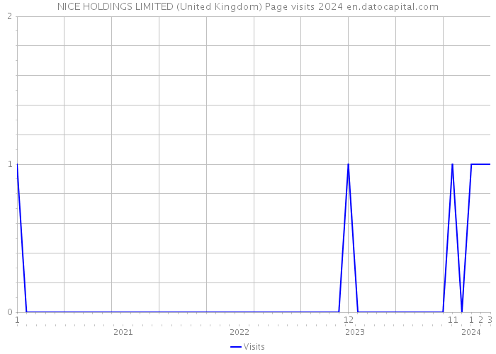 NICE HOLDINGS LIMITED (United Kingdom) Page visits 2024 