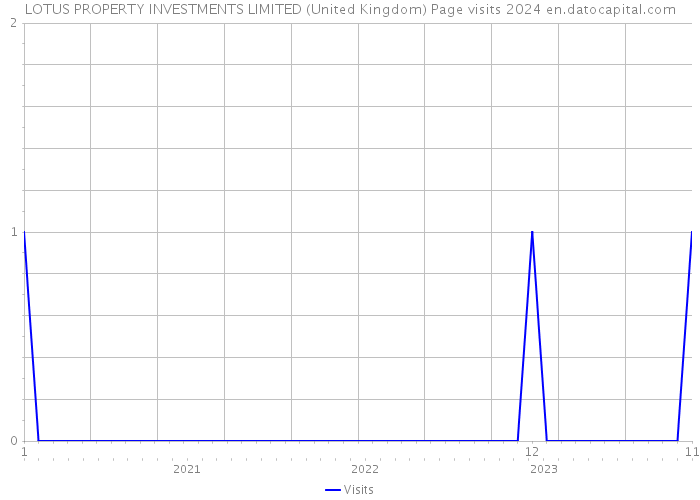 LOTUS PROPERTY INVESTMENTS LIMITED (United Kingdom) Page visits 2024 