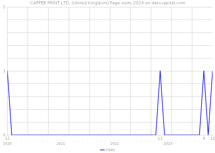 CAPPER PRINT LTD. (United Kingdom) Page visits 2024 