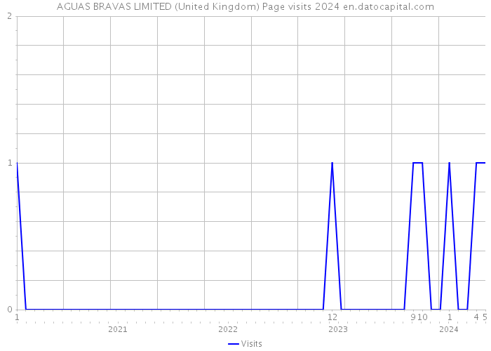 AGUAS BRAVAS LIMITED (United Kingdom) Page visits 2024 