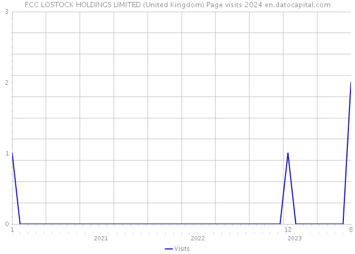 FCC LOSTOCK HOLDINGS LIMITED (United Kingdom) Page visits 2024 