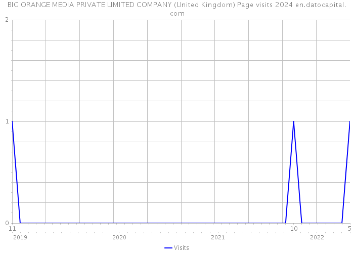 BIG ORANGE MEDIA PRIVATE LIMITED COMPANY (United Kingdom) Page visits 2024 