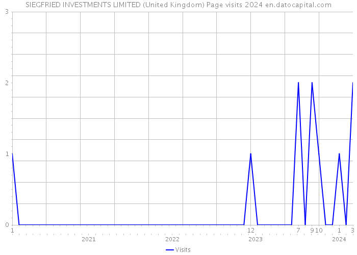 SIEGFRIED INVESTMENTS LIMITED (United Kingdom) Page visits 2024 