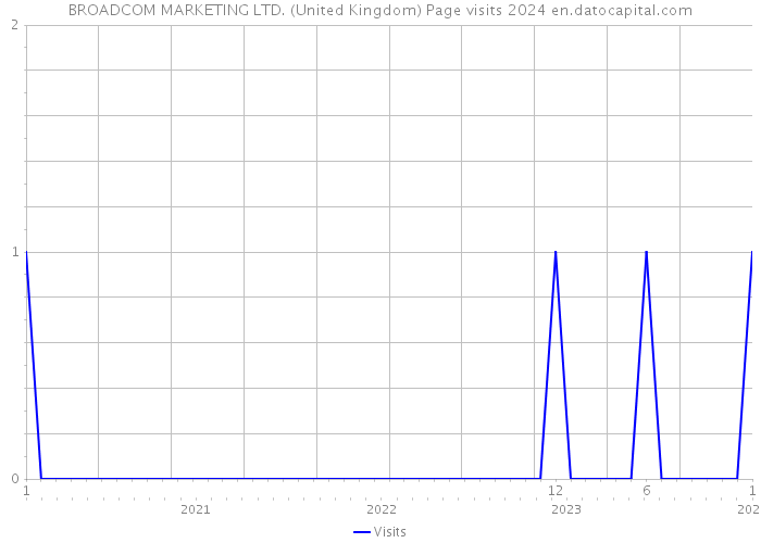 BROADCOM MARKETING LTD. (United Kingdom) Page visits 2024 