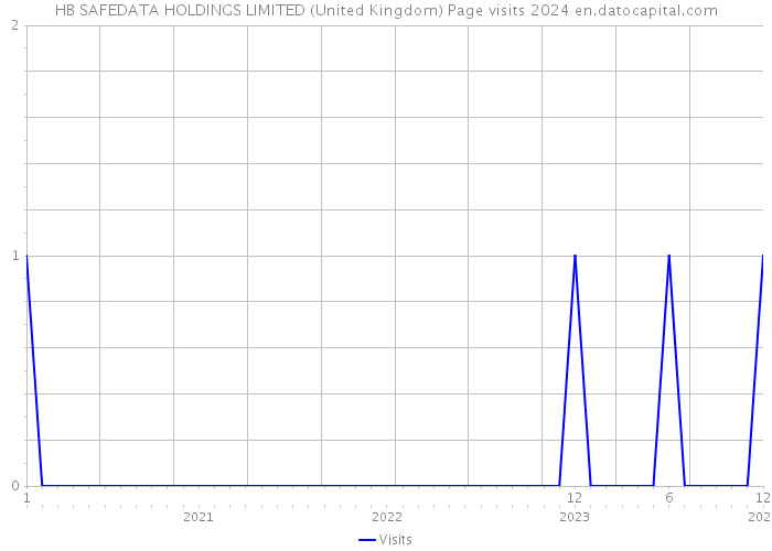 HB SAFEDATA HOLDINGS LIMITED (United Kingdom) Page visits 2024 