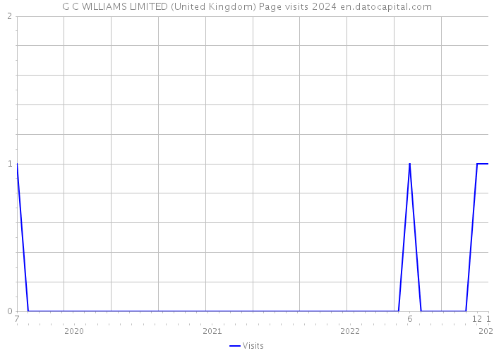 G C WILLIAMS LIMITED (United Kingdom) Page visits 2024 