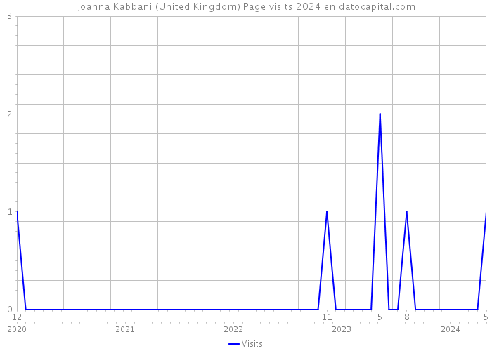 Joanna Kabbani (United Kingdom) Page visits 2024 