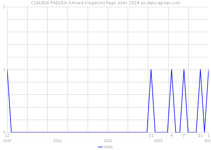 CLAUDIA PADULA (United Kingdom) Page visits 2024 
