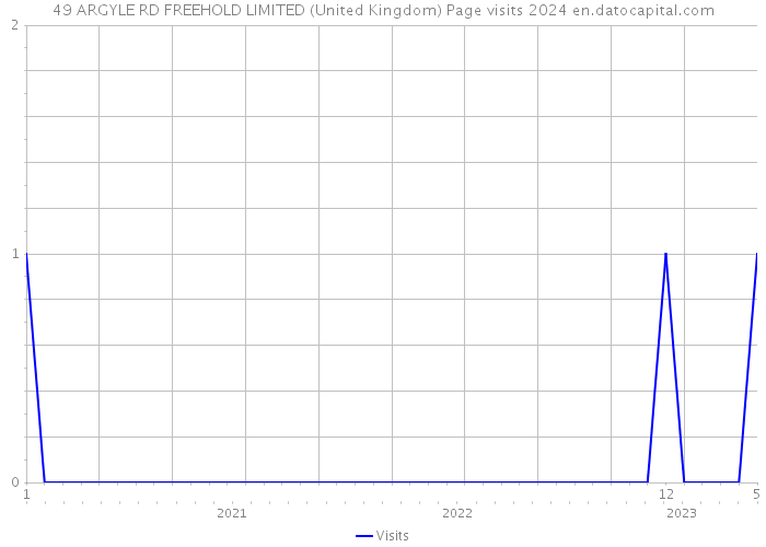 49 ARGYLE RD FREEHOLD LIMITED (United Kingdom) Page visits 2024 