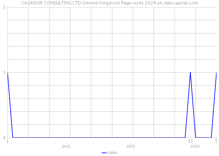 CAZADOR CONSULTING LTD (United Kingdom) Page visits 2024 