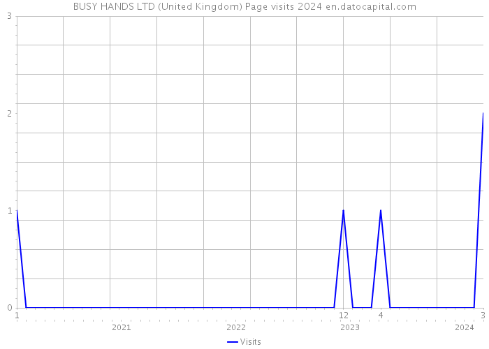 BUSY HANDS LTD (United Kingdom) Page visits 2024 