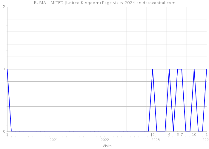 RUMA LIMITED (United Kingdom) Page visits 2024 