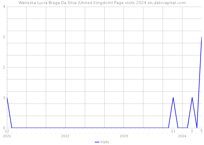 Waneska Lucia Braga Da Silva (United Kingdom) Page visits 2024 
