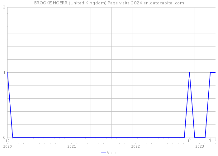 BROOKE HOERR (United Kingdom) Page visits 2024 