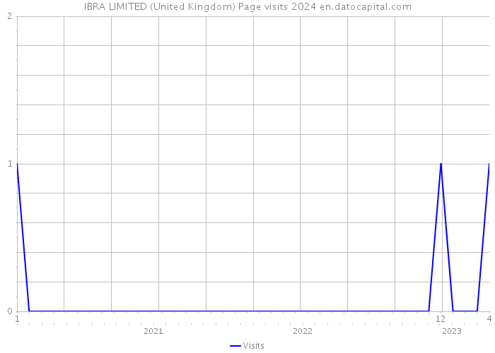 IBRA LIMITED (United Kingdom) Page visits 2024 
