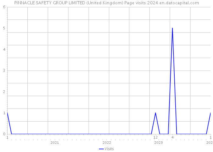PINNACLE SAFETY GROUP LIMITED (United Kingdom) Page visits 2024 