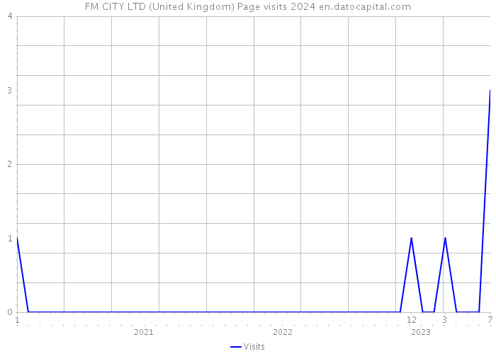 FM CITY LTD (United Kingdom) Page visits 2024 