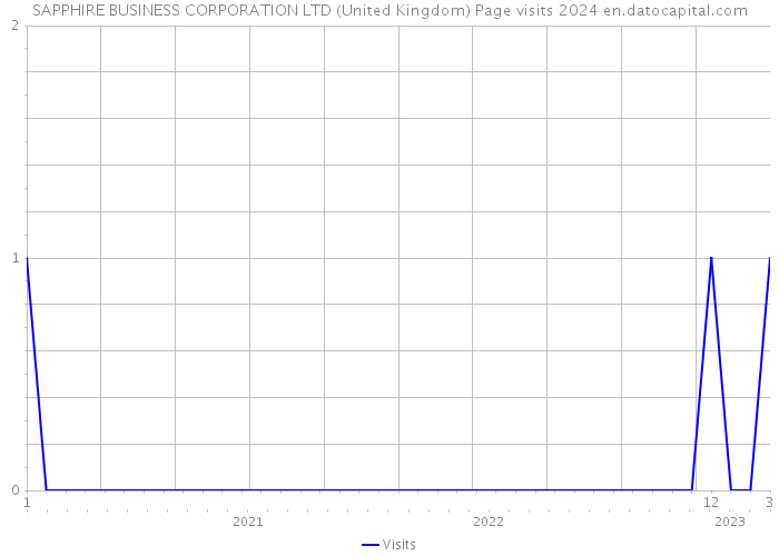 SAPPHIRE BUSINESS CORPORATION LTD (United Kingdom) Page visits 2024 
