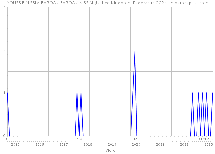 YOUSSIF NISSIM FAROOK FAROOK NISSIM (United Kingdom) Page visits 2024 