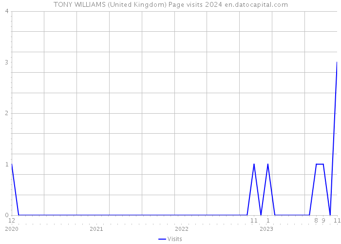 TONY WILLIAMS (United Kingdom) Page visits 2024 