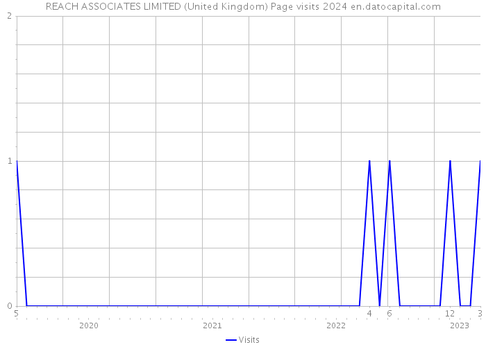 REACH ASSOCIATES LIMITED (United Kingdom) Page visits 2024 