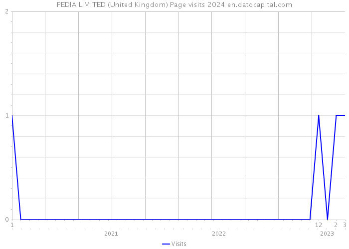 PEDIA LIMITED (United Kingdom) Page visits 2024 