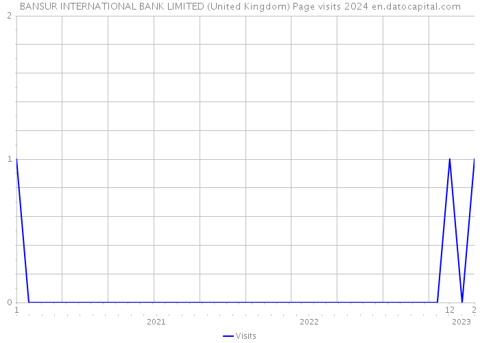 BANSUR INTERNATIONAL BANK LIMITED (United Kingdom) Page visits 2024 