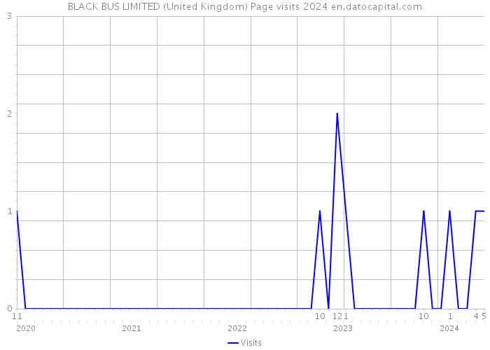 BLACK BUS LIMITED (United Kingdom) Page visits 2024 