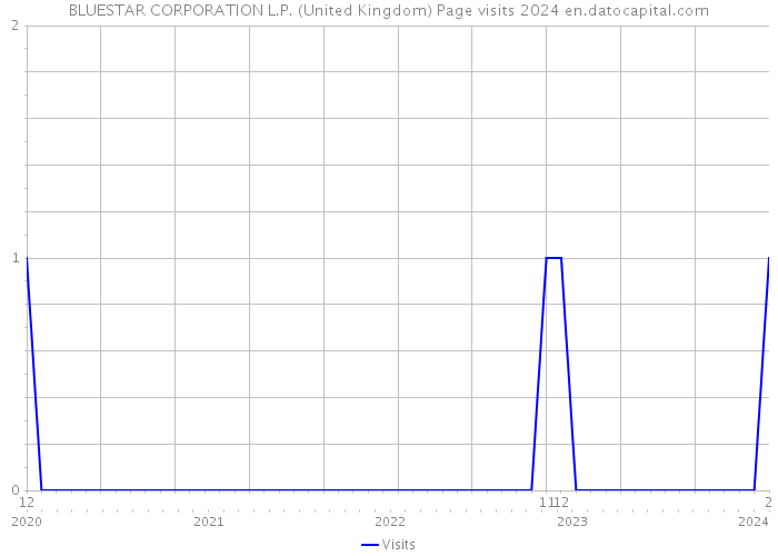 BLUESTAR CORPORATION L.P. (United Kingdom) Page visits 2024 