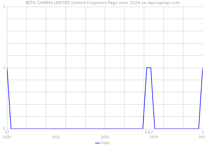 BETA GAMMA LIMITED (United Kingdom) Page visits 2024 