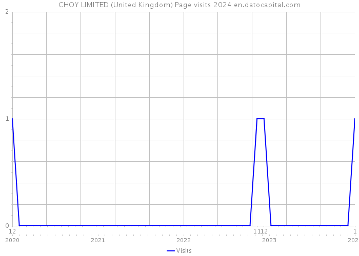 CHOY LIMITED (United Kingdom) Page visits 2024 
