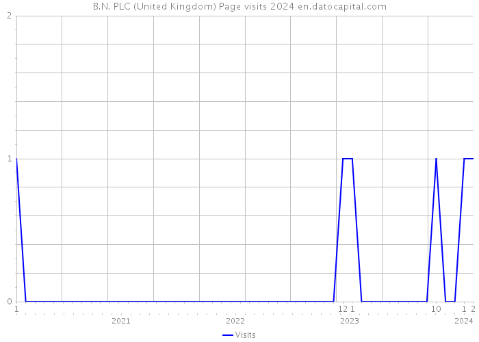 B.N. PLC (United Kingdom) Page visits 2024 
