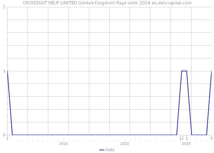 CROISSANT NEUF LIMITED (United Kingdom) Page visits 2024 